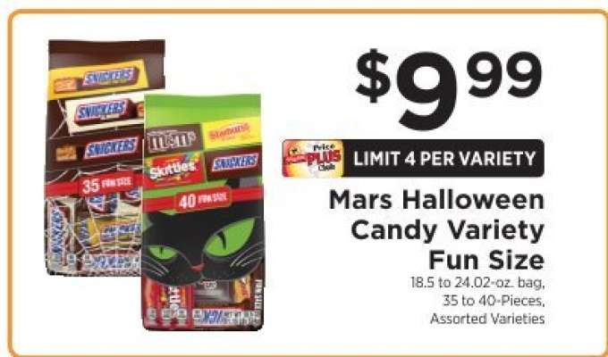 Mars Halloween Candy Variety Fun Size