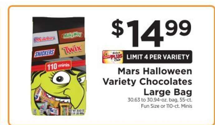 Mars Halloween Variety Chocolates Large Bag