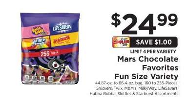 Mars Chocolate Favorites Fun Size Variety