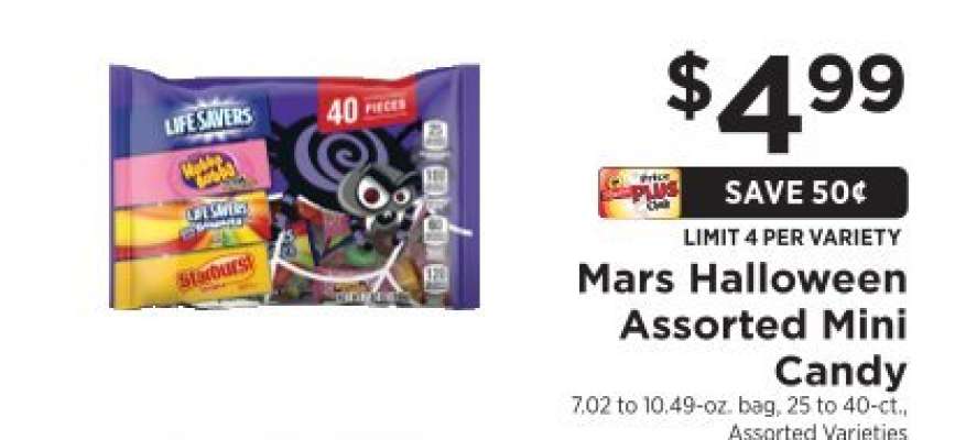 Mars Halloween Assorted Mini Candy