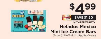Helados Mexico Mini Ice Cream Bars