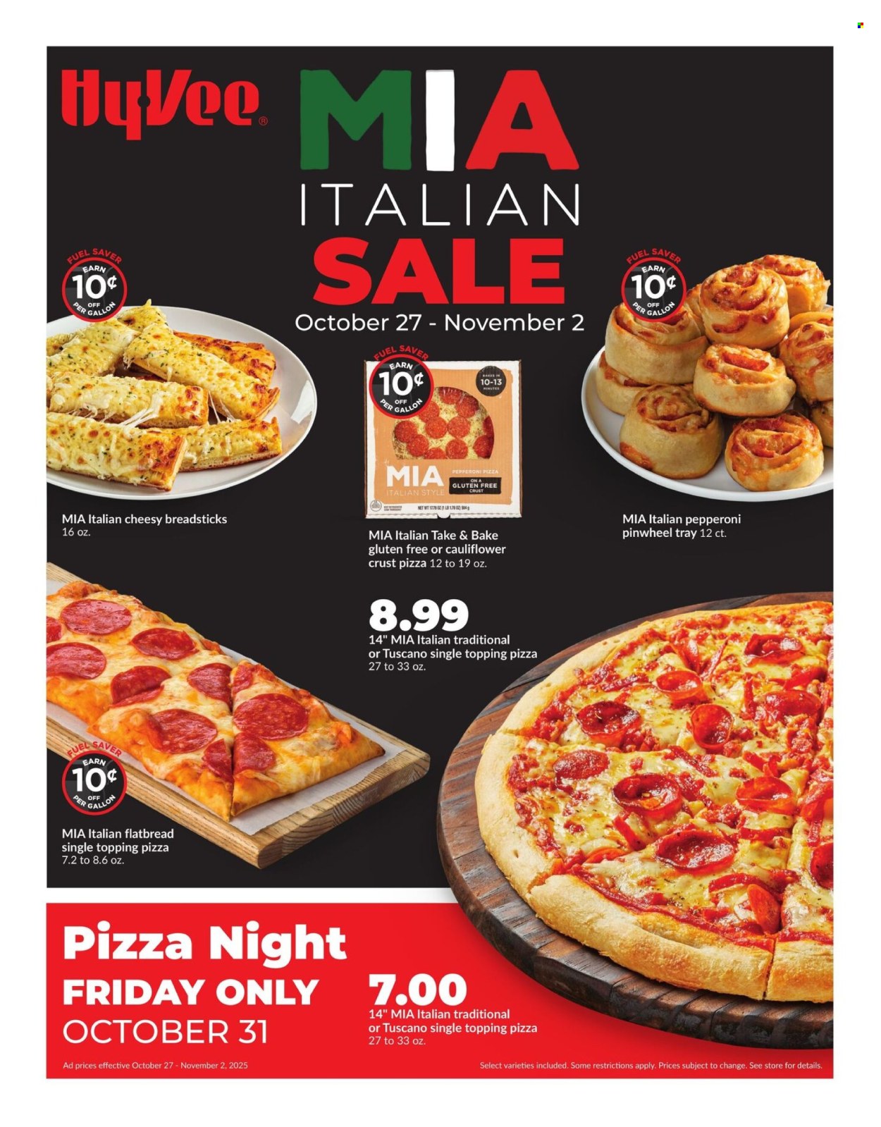 Hy-Vee ad - 10/27/2025 - 11/03/2025. Page 1