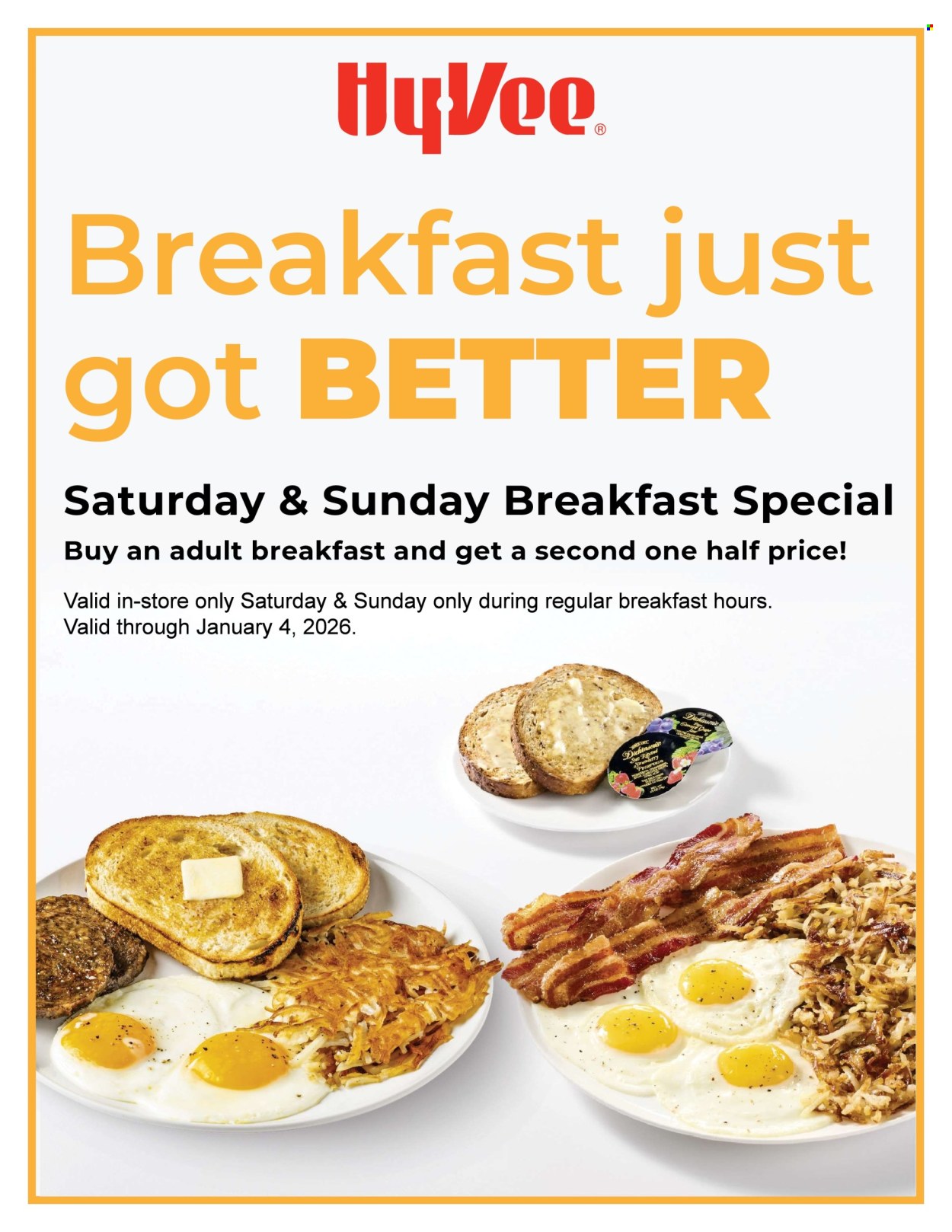 Hy-Vee ad - 10/27/2025 - 01/04/2026. Page 1