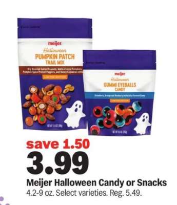 Meijer Halloween Candy or Snacks