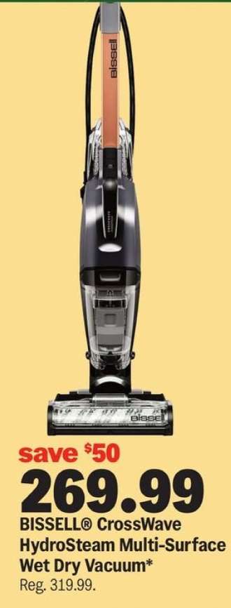 BISSELL CrossWave HydroSteam Multi-Surface Wet Dry Vacuum