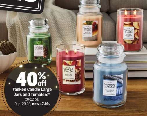 Yankee Candle Large Jars and Tumblers