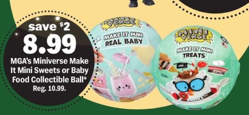 MGA's Miniverse Make It Mini Sweets or Baby Food Collectible Ball