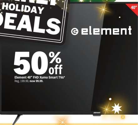 Element 40" FHD Xumo Smart TVs