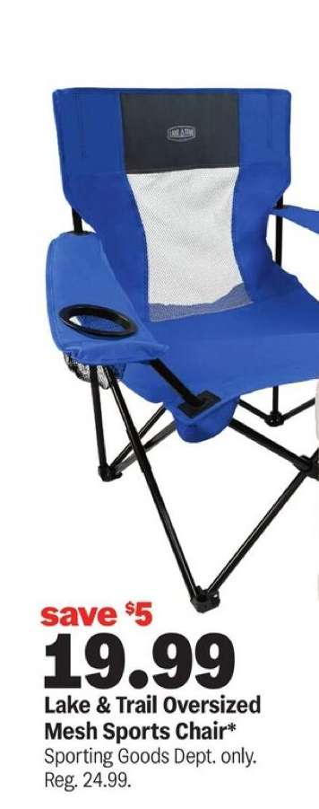Lake & Trail Oversized Mesh Sports Chair*