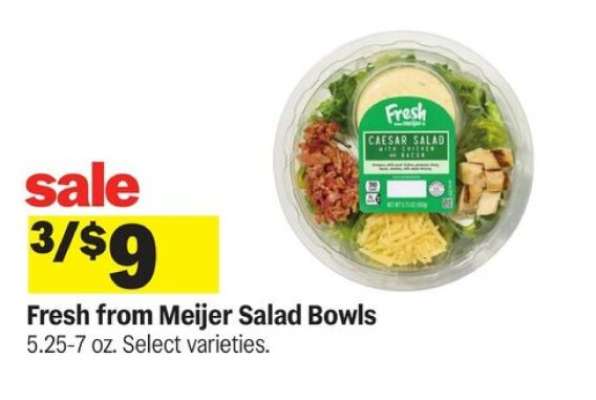 Fresh from Meijer Salad Bowls*