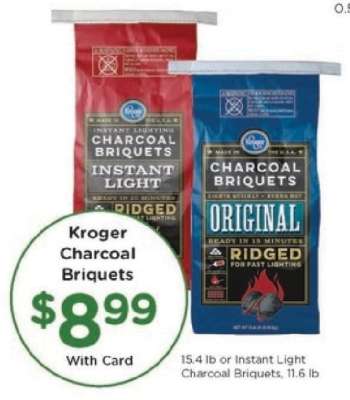 Kroger Charcoal Briquets