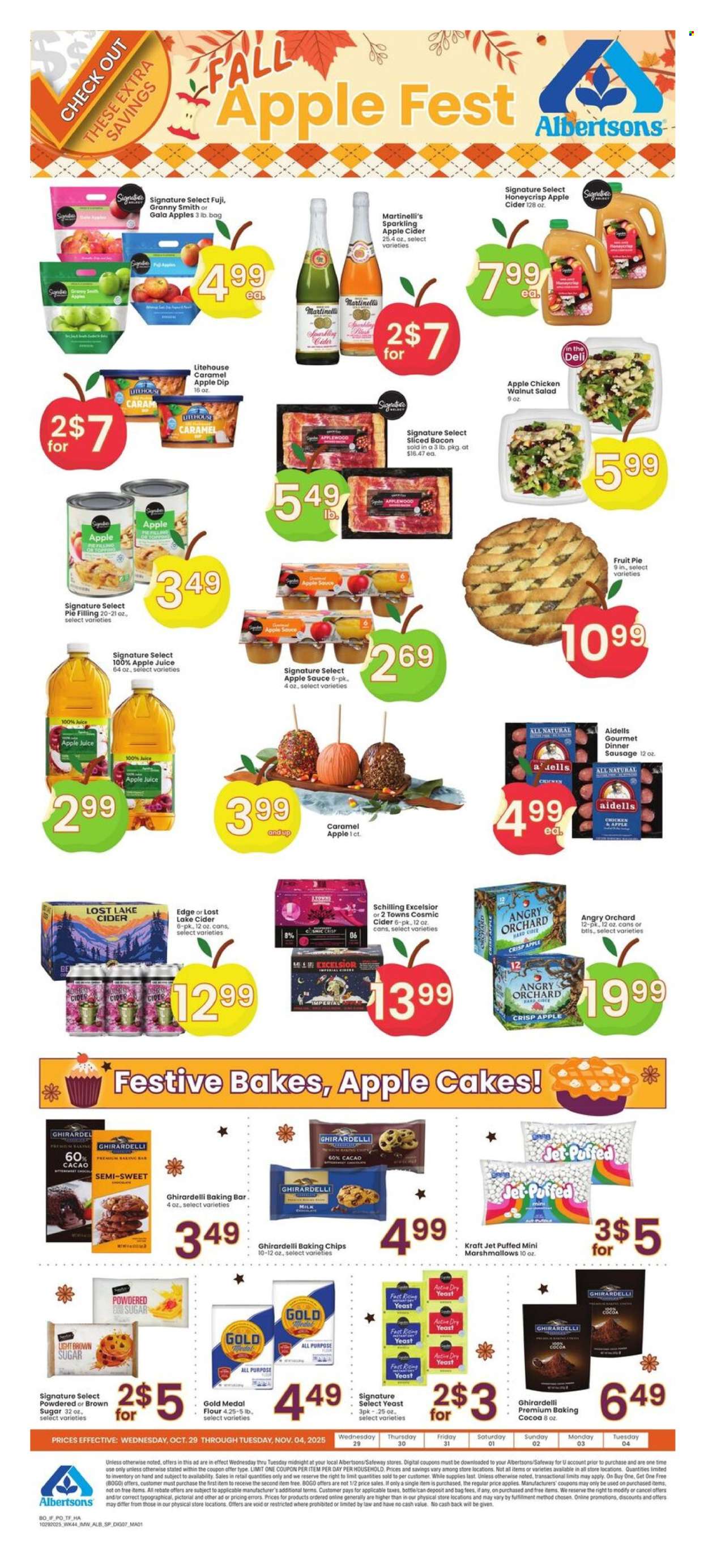 Albertsons ad - 10/29/2025 - 11/04/2025. Page 1