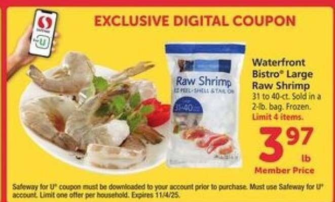 Waterfront BISTRO® Large Raw Shrimp