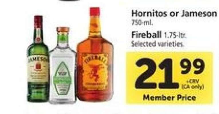 Hornitos or Jameson, Fireball