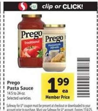 Prego Pasta Sauce