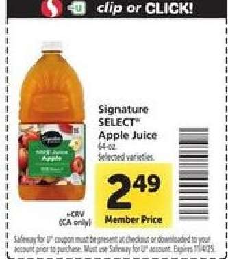 Signature Select Apple Juice