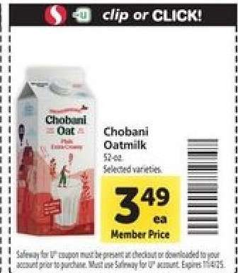 Chobani Oatmilk