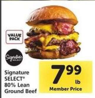 Signature SELECT 80% Lean Ground Beef