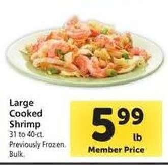 Large Cooked Shrimp