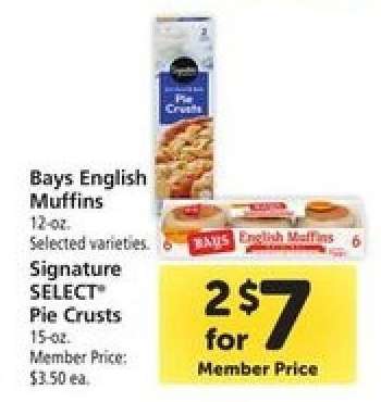 Bays English Muffins & Signature SELECT Pie Crusts