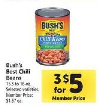 BUSH'S BEST CHILI BEANS