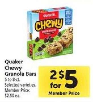 Quaker Chewy Granola Bars
