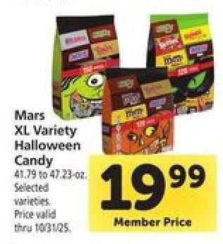 Mars XL Variety Halloween Candy