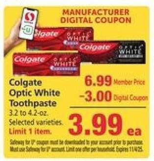 Colgate Optic White Toothpaste