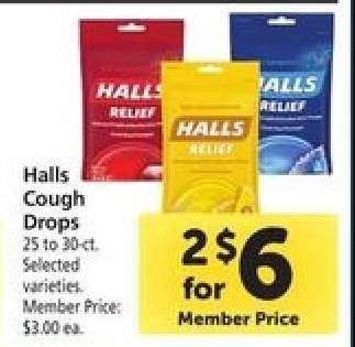 Halls Cough Drops*