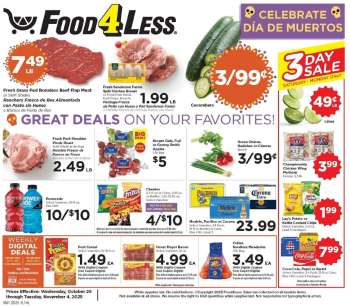 Food 4 Less Flyer - 10/29/2025 - 11/04/2025.