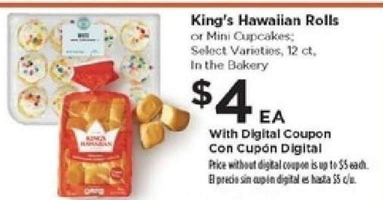 King's Hawaiian Rolls or Mini Cupcakes