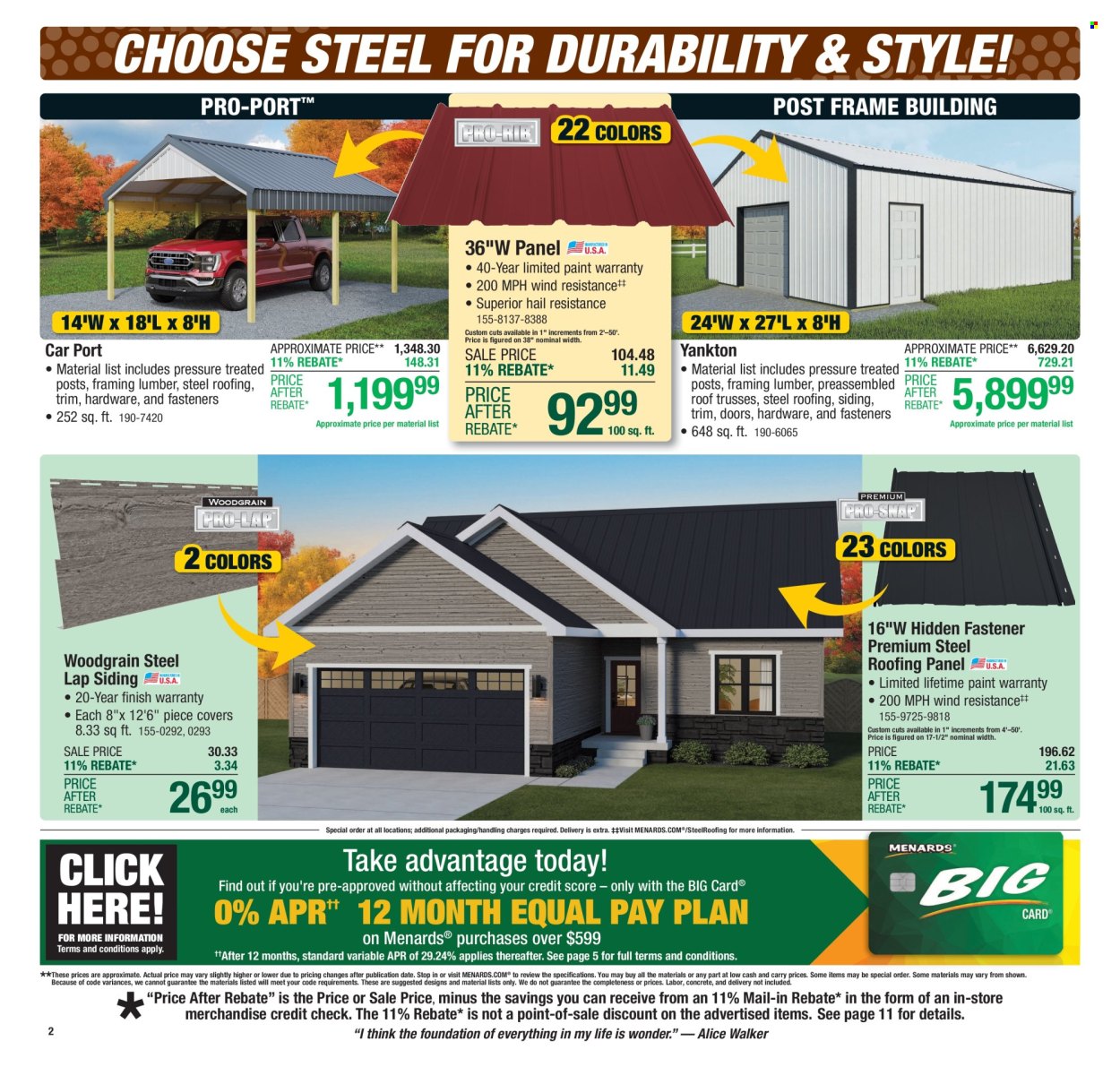 Menards ad - 10/30/2025 - 11/09/2025. Page 2