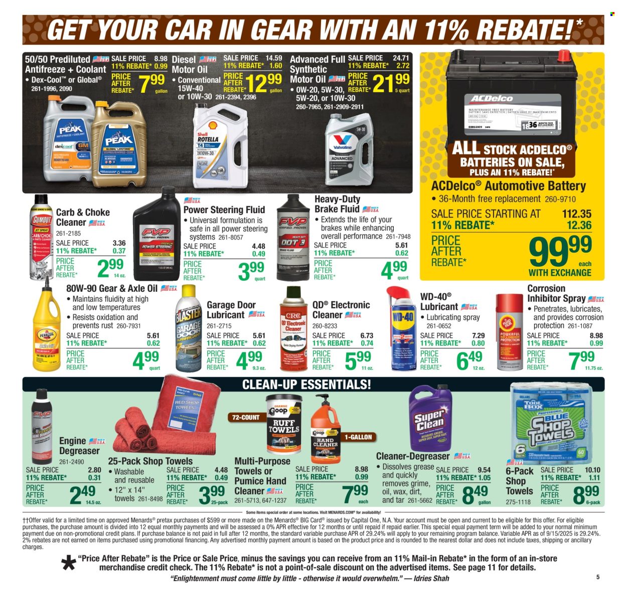 Menards ad - 10/30/2025 - 11/09/2025. Page 8