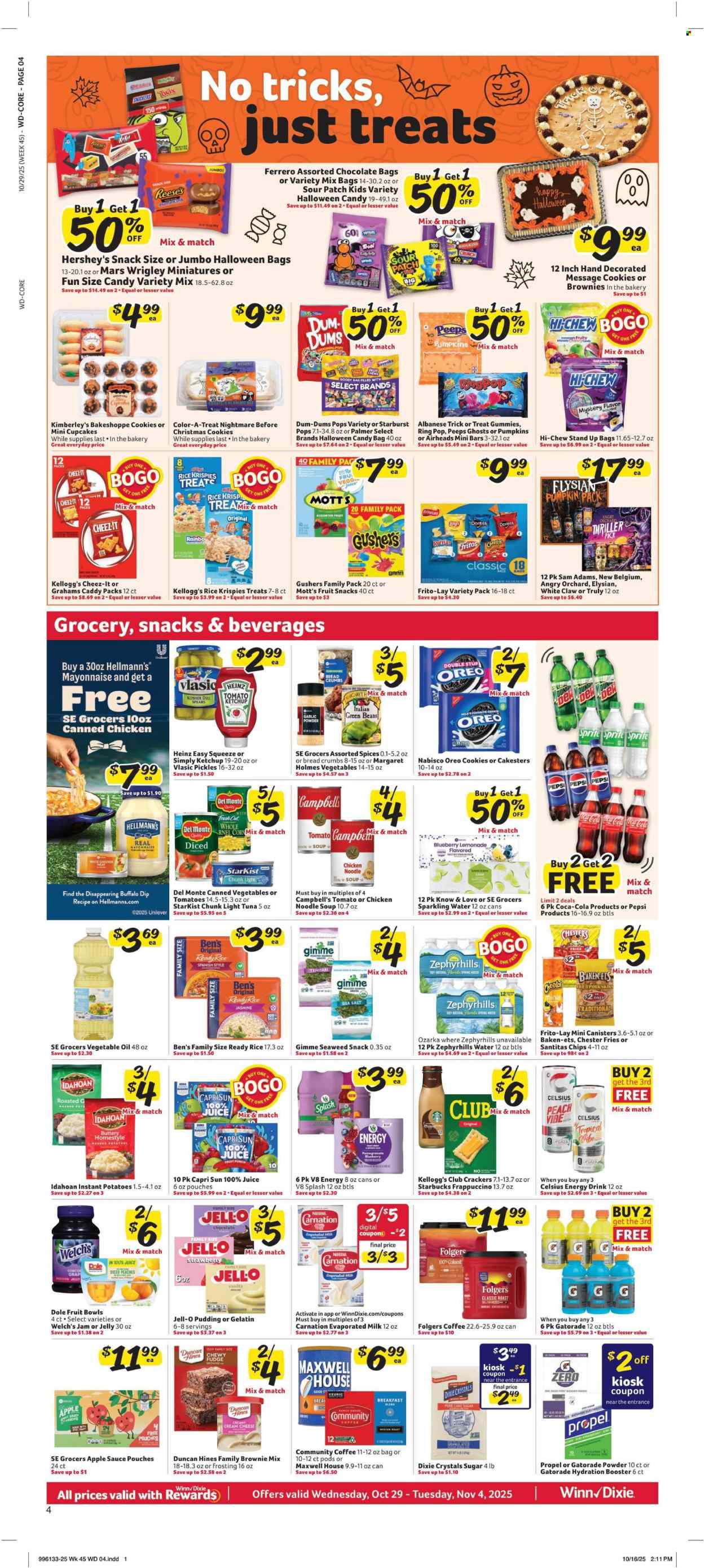 Winn Dixie ad - 10/29/2025 - 11/04/2025. Page 4