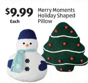 Merry Moments Holiday Shaped Pillow