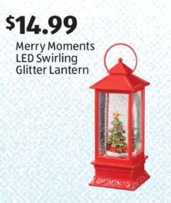 Merry Moments LED Swirling Glitter Lantern