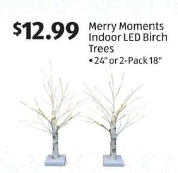 Merry Moments Indoor LED Birch Trees