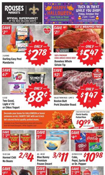 Rouses Markets Flyer - 10/29/2025 - 11/05/2025.