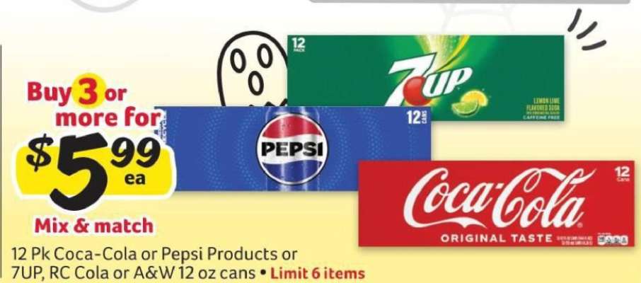 Coca-Cola or Pepsi Products*