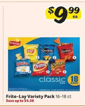 Frito Lay Variety Pack