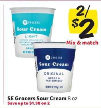 SE Grocers Sour Cream