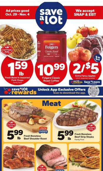 Save a Lot Flyer - 10/29/2025 - 11/04/2025.