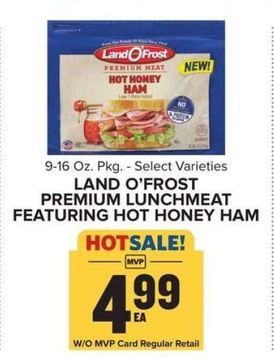 Land O'Frost Premium Lunchmeat Featuring Hot Honey Ham