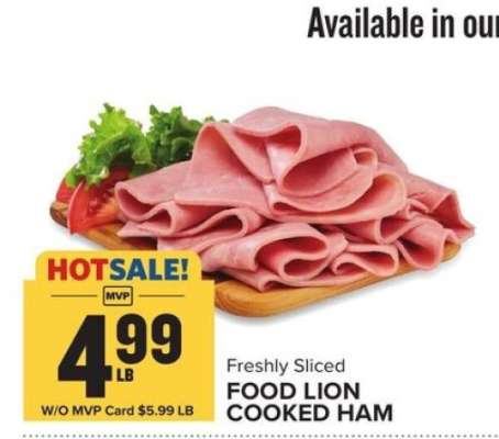 FOOD LION COOKED HAM