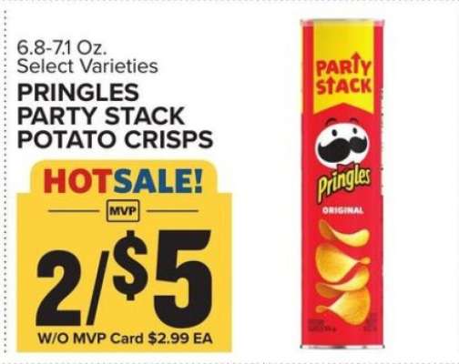 Pringles Party Stack Potato Crisps
