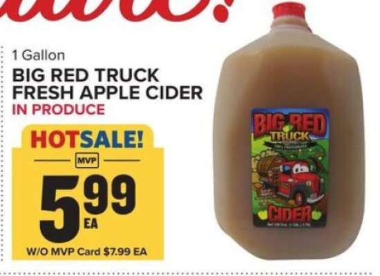 Big Red Truck Fresh Apple Cider
