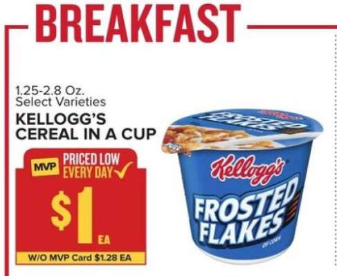 Kellogg's Cereal in a Cup