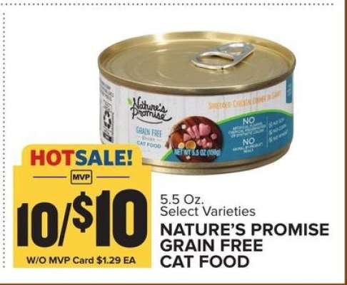 NATURE’S PROMISE GRAIN FREE CAT FOOD