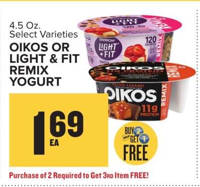 OIKOS OR LIGHT & FIT REMIX YOGURT