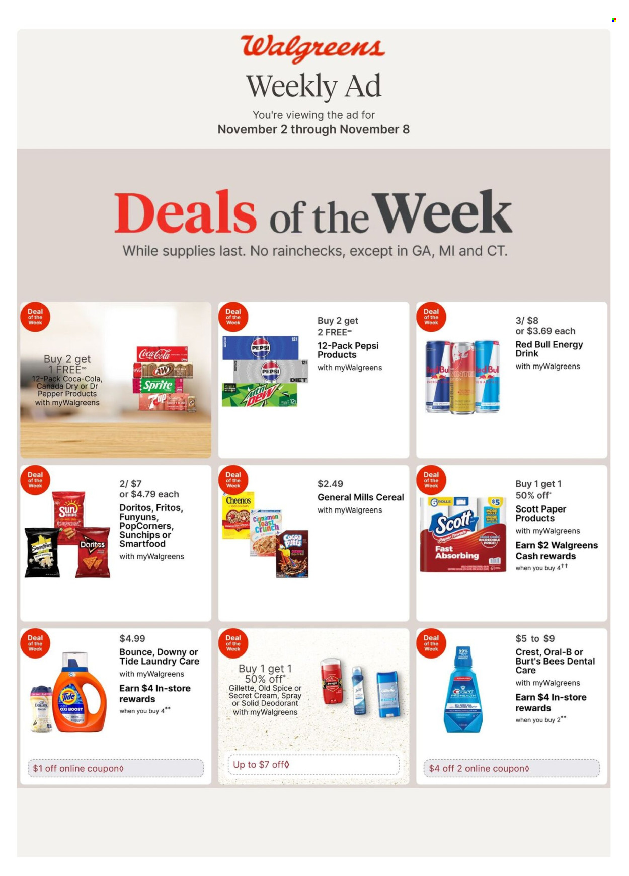 Walgreens ad - 11/02/2025 - 11/08/2025. Page 1